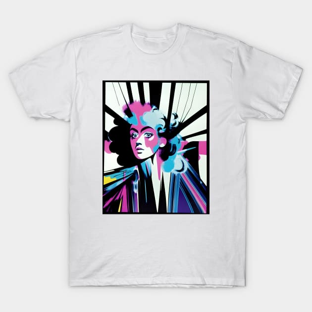 Pop The Art #2 - Bold Portrait T-Shirt by MonkeyButlerDesigns